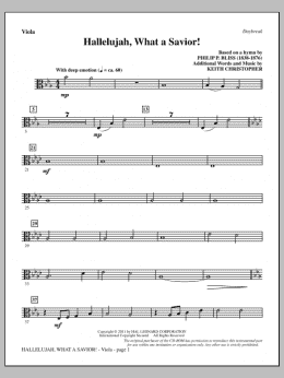 page one of Hallelujah, What A Savior! - Viola (Choir Instrumental Pak)
