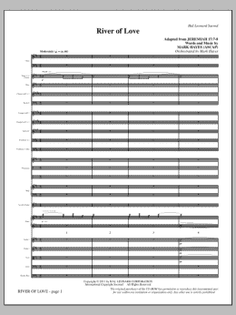 page one of River Of Love - Full Score (Choir Instrumental Pak)