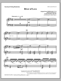 page one of River Of Love - Keyboard String Reduction (Choir Instrumental Pak)