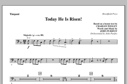 page one of Today He Is Risen! - Timpani (Choir Instrumental Pak)