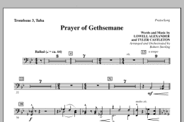 page one of Prayer Of Gethsemane - Trombone 3/Tuba (Choir Instrumental Pak)
