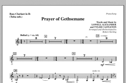 page one of Prayer Of Gethsemane - Bass Clarinet (sub. Tuba) (Choir Instrumental Pak)