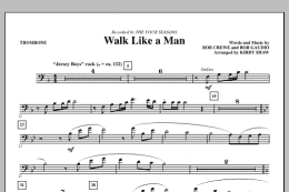 page one of Walk Like A Man - Trombone (Choir Instrumental Pak)