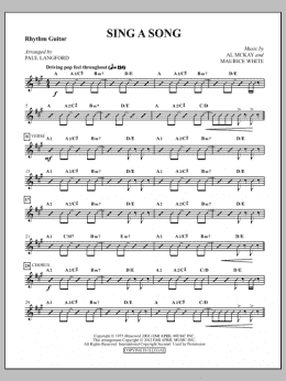 page one of Sing A Song - Guitar (Choir Instrumental Pak)