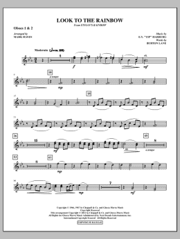 page one of Look To The Rainbow - Oboe 1 & 2 (Choir Instrumental Pak)