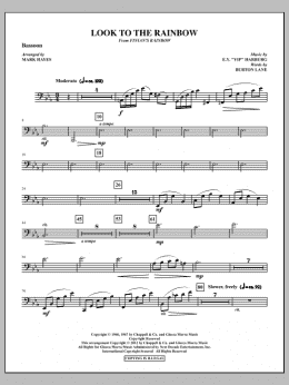 page one of Look To The Rainbow - Bassoon (Choir Instrumental Pak)