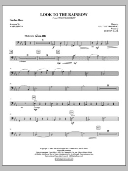 page one of Look To The Rainbow - Double Bass (Choir Instrumental Pak)
