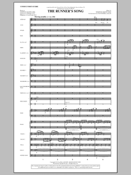 page one of The Runner's Song - Full Score (Choir Instrumental Pak)