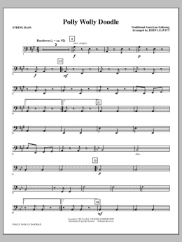 page one of Polly Wolly Doodle - String Bass (Choir Instrumental Pak)