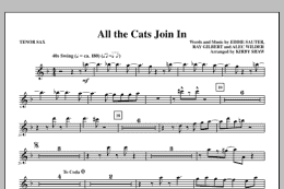 page one of All The Cats Join In - Bb Tenor Saxophone (Choir Instrumental Pak)