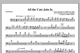 page one of All The Cats Join In - Trombone (Choir Instrumental Pak)
