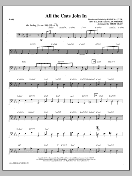 page one of All The Cats Join In - Bass (Choir Instrumental Pak)