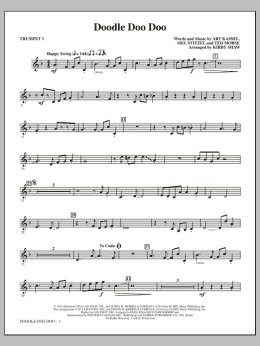 page one of Doodle Doo Doo - Bb Trumpet 1 (Choir Instrumental Pak)