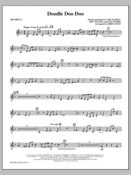 page one of Doodle Doo Doo - Bb Trumpet 2 (Choir Instrumental Pak)