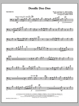 page one of Doodle Doo Doo - Trombone (Choir Instrumental Pak)