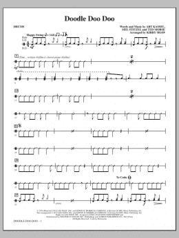 page one of Doodle Doo Doo - Drums (Choir Instrumental Pak)