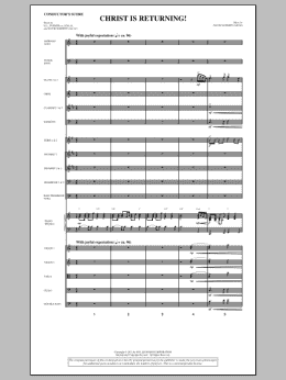 page one of Christ Is Returning! - Score (Choir Instrumental Pak)