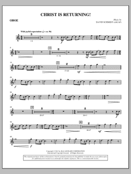 page one of Christ Is Returning! - Oboe (Choir Instrumental Pak)