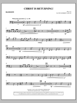 page one of Christ Is Returning! - Bassoon (Choir Instrumental Pak)