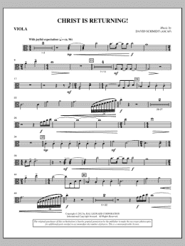 page one of Christ Is Returning! - Viola (Choir Instrumental Pak)