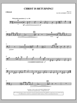 page one of Christ Is Returning! - Cello (Choir Instrumental Pak)