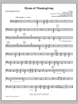page one of Hymn Of Thanksgiving - Bass Trombone/Tuba (Choir Instrumental Pak)