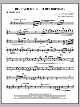 page one of Discover The Light Of Christmas - Bb Clarinet 1,2 (Choir Instrumental Pak)