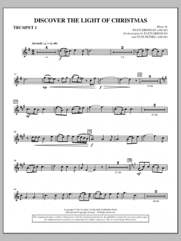 page one of Discover The Light Of Christmas - Bb Trumpet 1 (Choir Instrumental Pak)