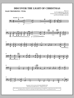 page one of Discover The Light Of Christmas - Bass Trombone/Tuba (Choir Instrumental Pak)