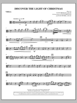 page one of Discover The Light Of Christmas - Viola (Choir Instrumental Pak)