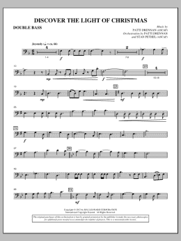 page one of Discover The Light Of Christmas - Double Bass (Choir Instrumental Pak)
