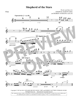 page one of Shepherd Of The Stars - Flute (Choir Instrumental Pak)