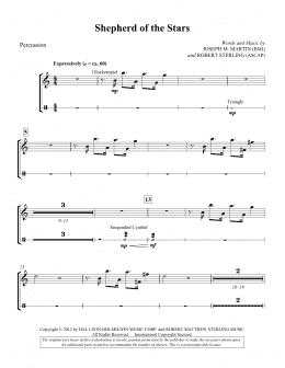 page one of Shepherd Of The Stars - Percussion (Choir Instrumental Pak)