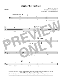 page one of Shepherd Of The Stars - Timpani (Choir Instrumental Pak)