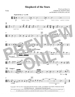 page one of Shepherd Of The Stars - Viola (Choir Instrumental Pak)