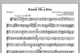 page one of Knock Me A Kiss - Trumpet 1 (Choir Instrumental Pak)