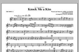 page one of Knock Me A Kiss - Trumpet 2 (Choir Instrumental Pak)