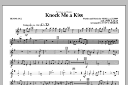 page one of Knock Me A Kiss - Tenor Sax (Choir Instrumental Pak)