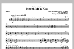 page one of Knock Me A Kiss - Drums (Choir Instrumental Pak)
