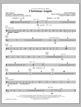 page one of Christmas Angels - Percussion 3 (Choir Instrumental Pak)