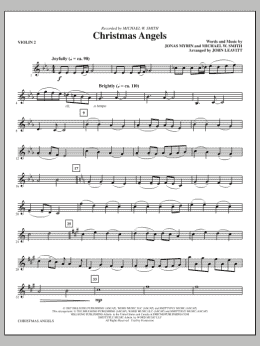 page one of Christmas Angels - Violin 2 (Choir Instrumental Pak)