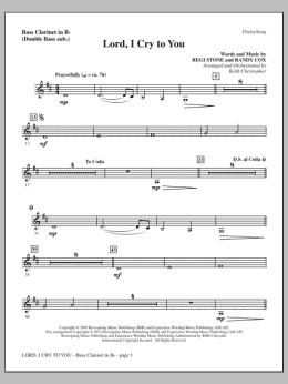 page one of Lord, I Cry To You - Bass Clarinet (sub. dbl bass) (Choir Instrumental Pak)