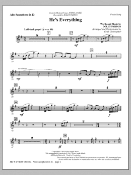 page one of He's Everything - Alto Sax (Choir Instrumental Pak)