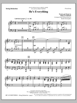page one of He's Everything - Keyboard String Reduction (Choir Instrumental Pak)