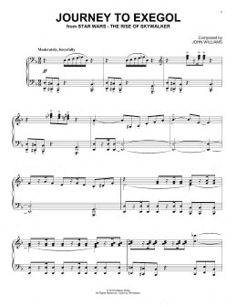 page one of Journey To Exegol (from The Rise Of Skywalker) (Piano Solo)