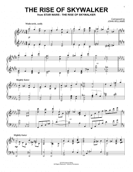 page one of The Rise Of Skywalker (from The Rise Of Skywalker) (Piano Solo)