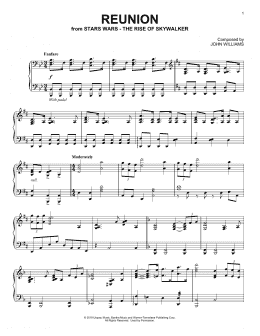 page one of Reunion (from The Rise Of Skywalker) (Piano Solo)