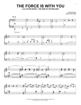 page one of The Force Is With You (from The Rise Of Skywalker) (Piano Solo)