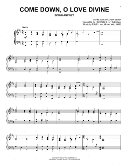 page one of Come Down, O Love Divine (Piano Solo)