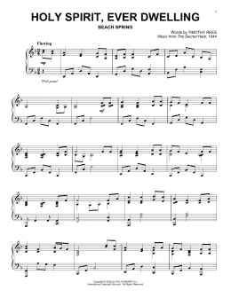 page one of Holy Spirit, Ever Dwelling (Piano Solo)